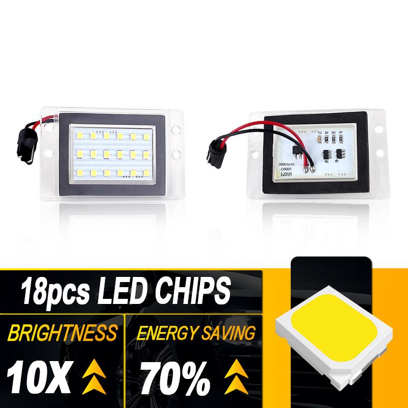 2PCS OEM# 9152437, 9187329 Canbus LED License Number Plate Light Lamp For Volvo 855 1993-1997 850 1991-1997 V70 XC70 1997-2000