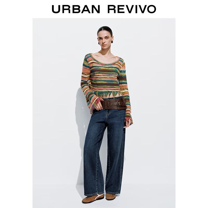 UR Women's Retro Washed Wide-Leg Jeans