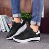 Plus Size Shoes for Women 35-42 Autumn Spring 2026 Women Round Toe Lace Up Platform Wedges Non-slip Flats Casual Sneakers