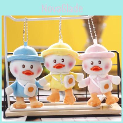 Adorable Plush Duck Keychain Cute Yellow Duck Bag Charm Soft Stuffed Toy