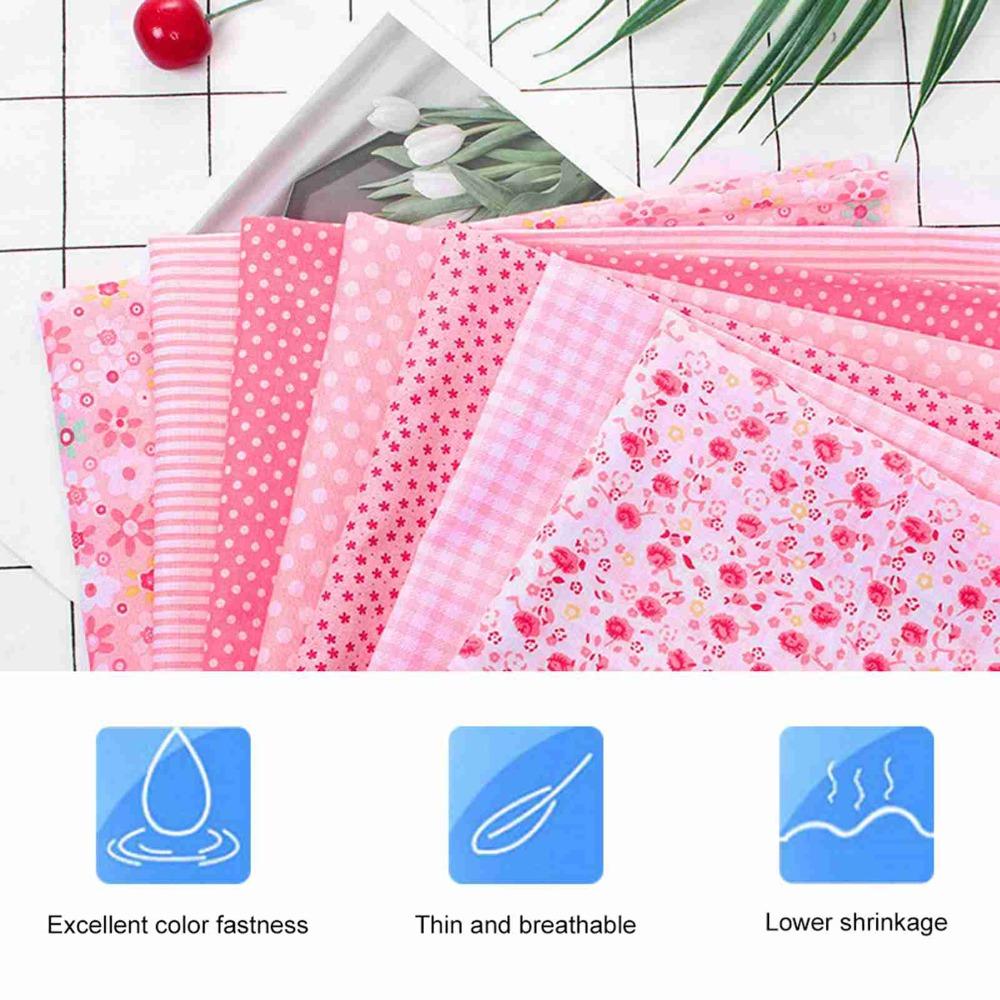 7Pcs Pure Cotton Material Cotton Fabric 50*50cm Square Size Patchwork Cloth  DIY Patchwork