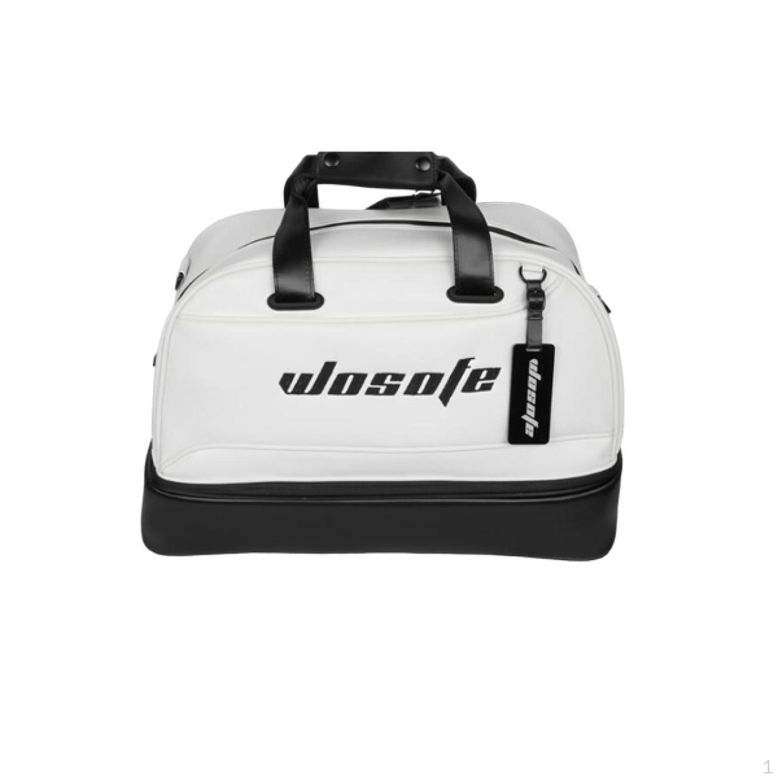 

Спортивная сумка для гольфа с отделением для обуви, регулируемый плечевой ремень, дышащая, многоцелевая белый