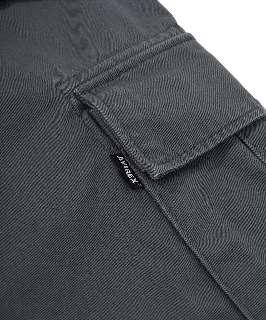 Abilegseu Basic Washed Chino Cargo Pants / 7832910002 Gray