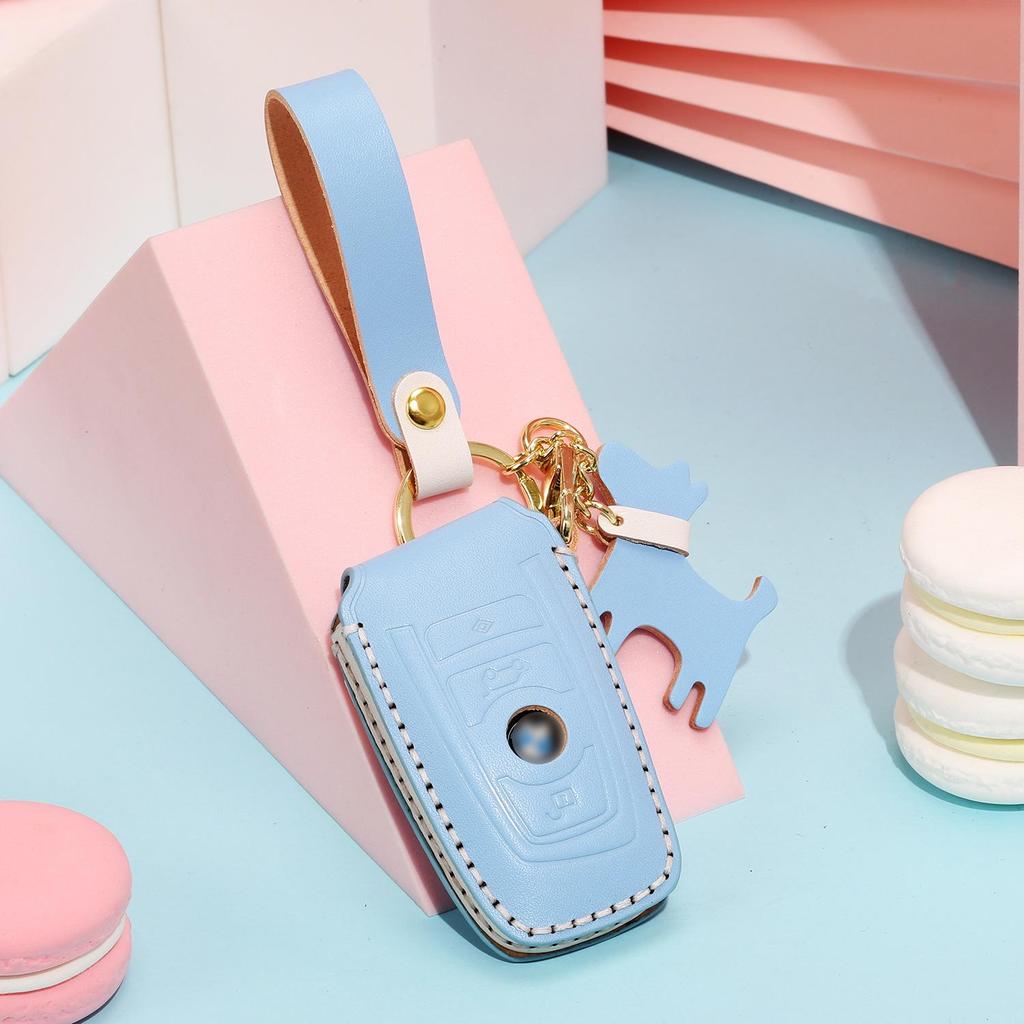 BMW Key Cover & Chain for 1, 3, 5, 7 Series, X1, X3, X5 - Single Piece