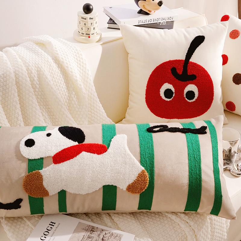 Blanket Cute Headboard Cushion Throw Pillow Cover Children's Throw Pillow for Decoration Cartoon Living Room Sofa Throw