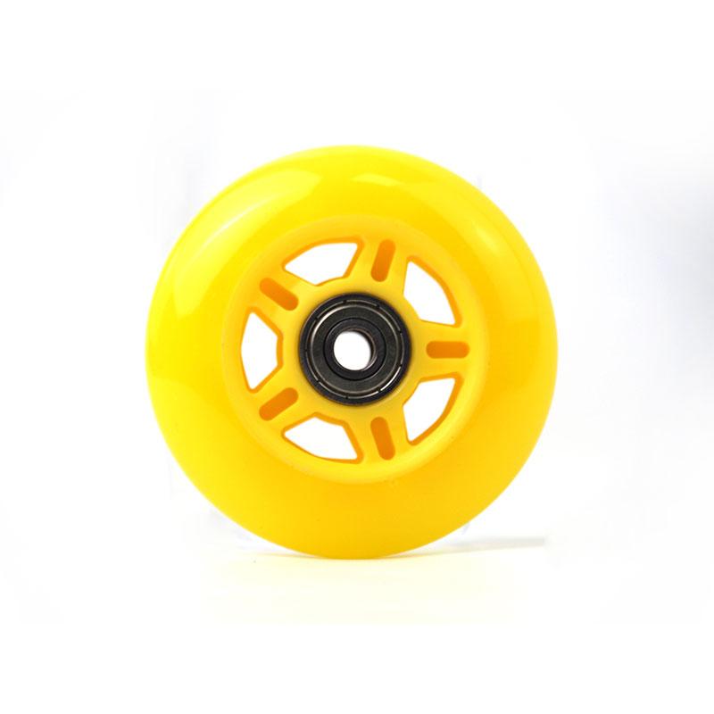3 Inch Pu Wheel Customization Professional Inline Hockey Wheels Good Quality White Wheels for Inline Hockey Skates