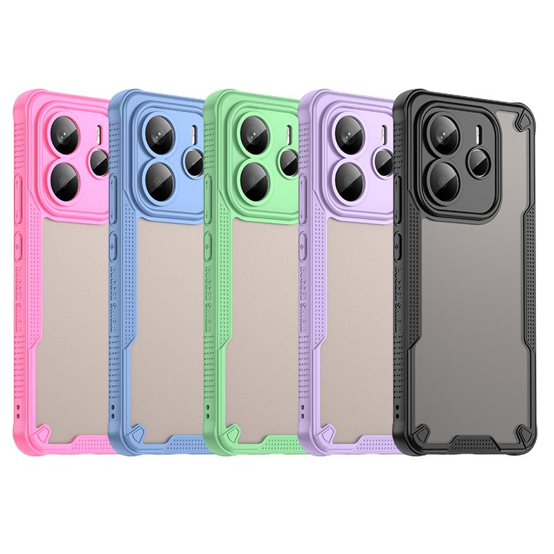 Translucent Phone Case For Xiaomi Redmi Note 14 5G Matte Armor Back Cover For Redmi Note 14 Case Cover For Redmi Note 14 5G Case