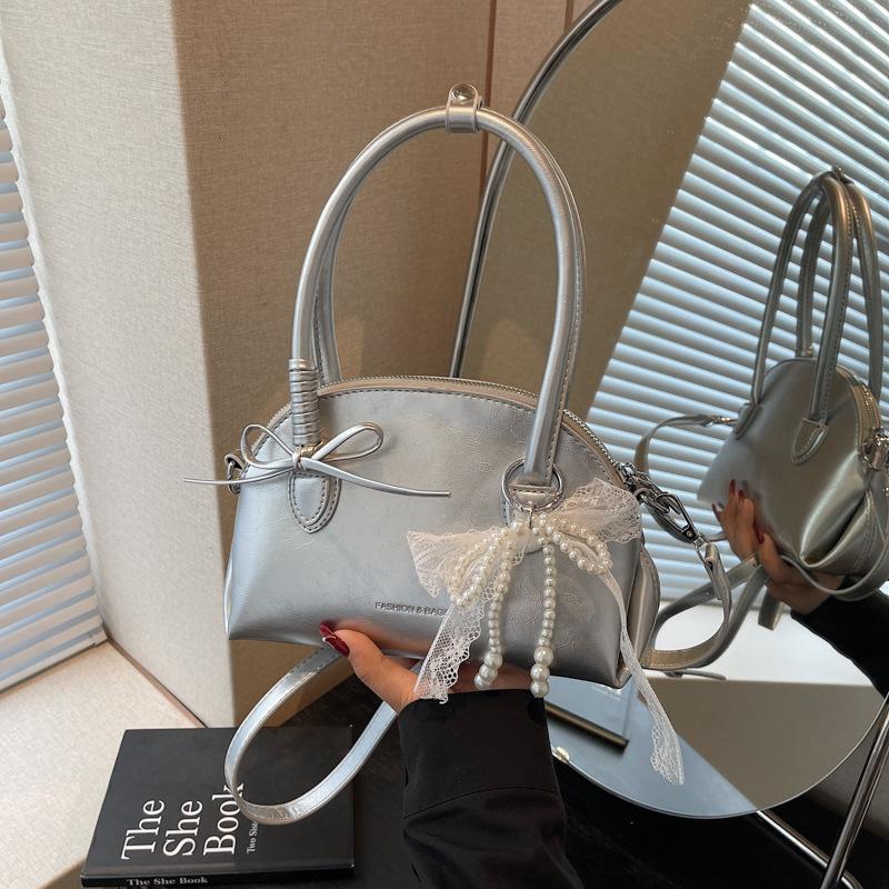 Mode vielseitige Schleifenhandtasche Damen Sommer neu hochwertig Messenger Muscheltasche