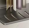 Gun Gray Aluminum Wall-Mounted Soap Dish - Creative Draining, Punch-Free Holder for Bathroom Storage