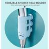 Punch-free Silicone Shower Suction Cup Mounting Base for Bathroom (White)