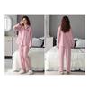 [Volen] Women's Pajamas, 100% Cotton, Room Wear, Women's, Long Sleeve, Top and Bottom Set, Loungewear, Skin-friendly, Comfortable, Open Front, Loose,