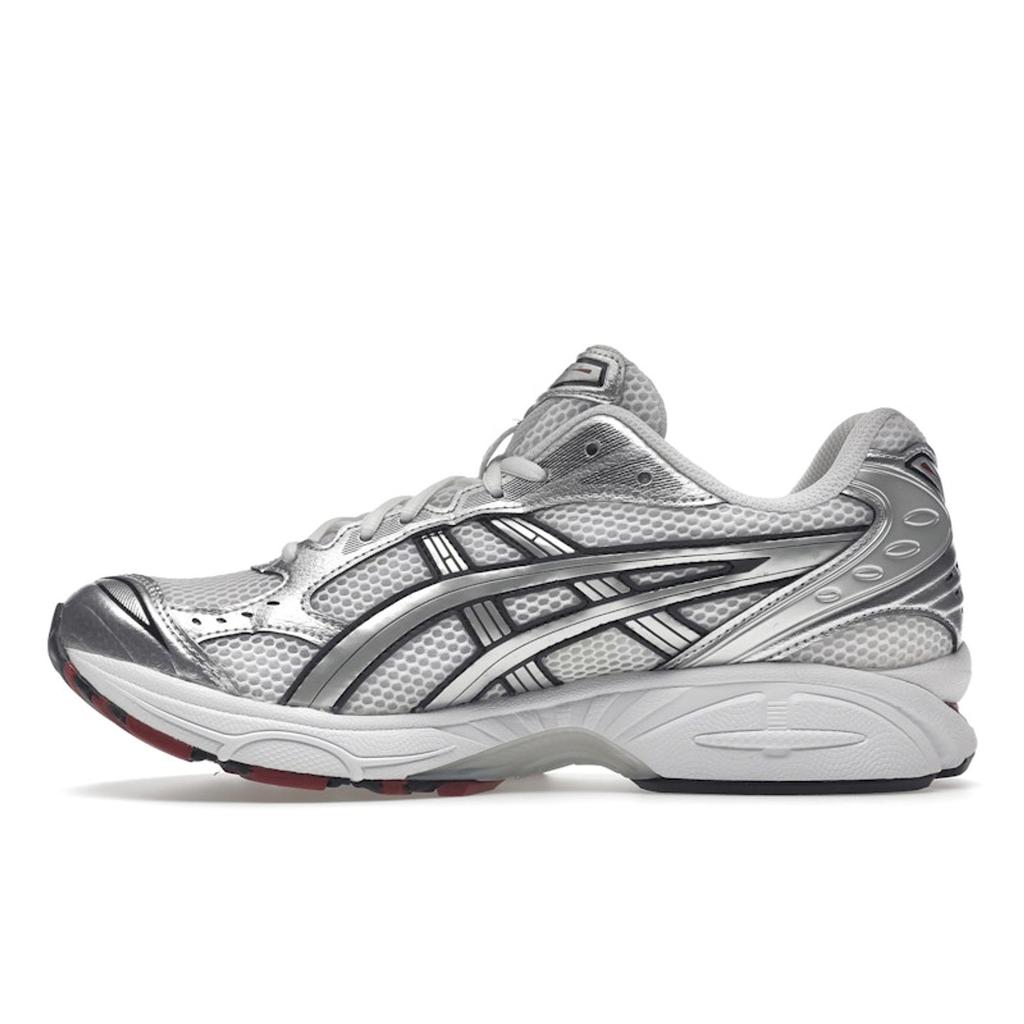 Asics Gel Kayano 14 Pure Silver Red Unisex Sneakers White 1201A019-104