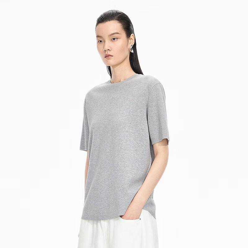 JNBY Women's 2025 Autumn Short-Sleeve Round Neck Sweater