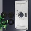 Router Table Insert Plate Aluminum Alloy Light Sturdy Precise Scale Woodworking Trimming Machine