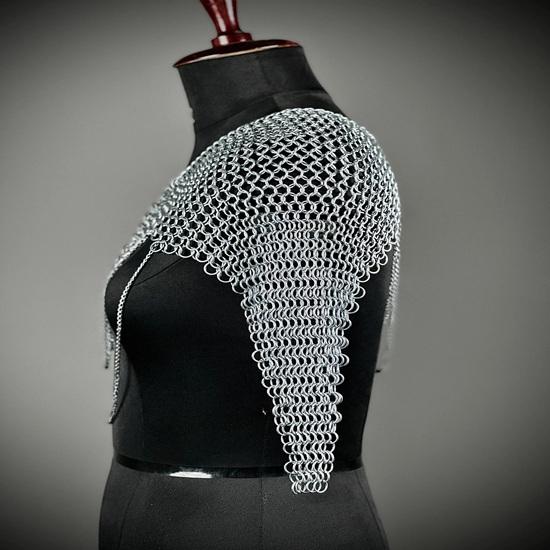 Damen Oberer Kettenhemd Mittelalter Ritter Kostüm Kettenhemd Damen Kostüm Mittelalter Rüstung Bestes Geschenk für Sie