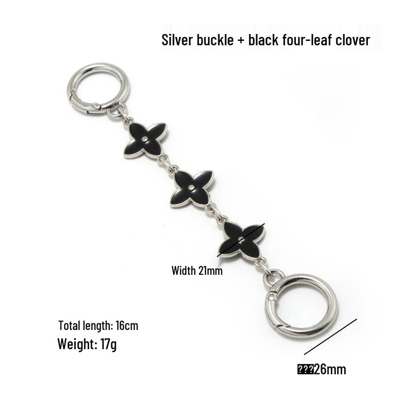 Kouchi Four-Leaf Clover Mahjong Bag Chain Strap - Metal Replacement for Crossbody or Shoulder Bags