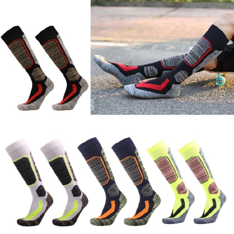 Cotton Ski Socks Compression Snowboard Socks Knee High Thermal Socks, Breathable