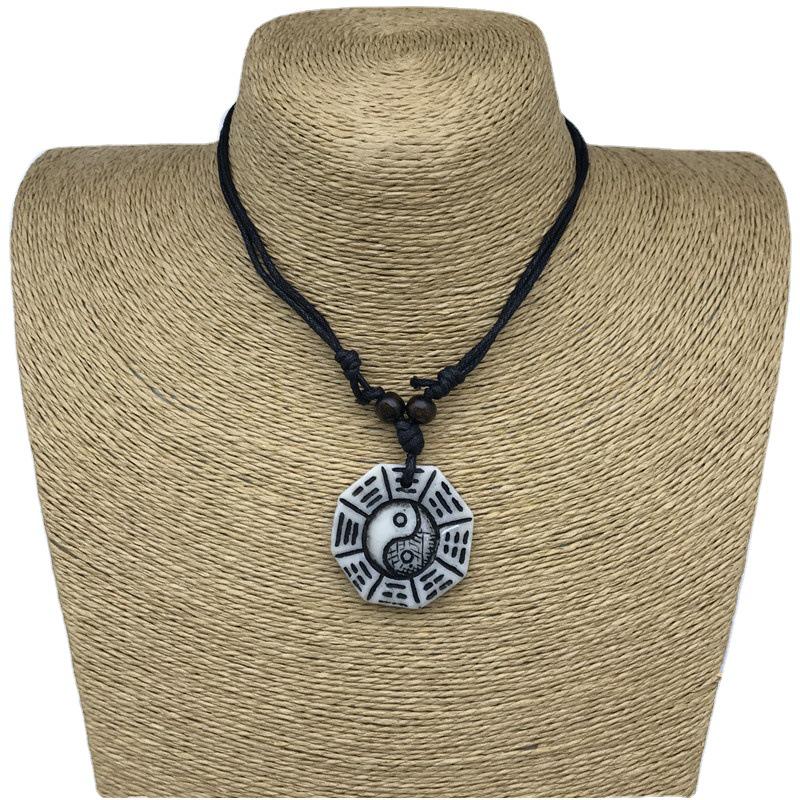 Chinese Bagua Hars Hanger Ketting, Hip-Hop Retro Stijl