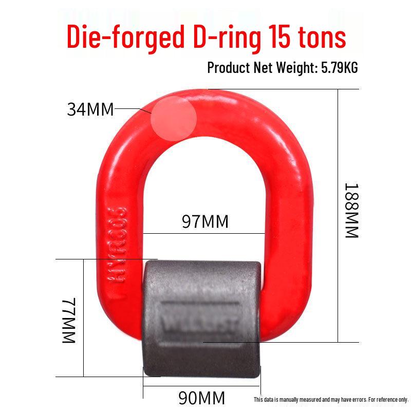 G80 High-Strength Die-Forged D-Ring Lifting Lug for Mold Welding