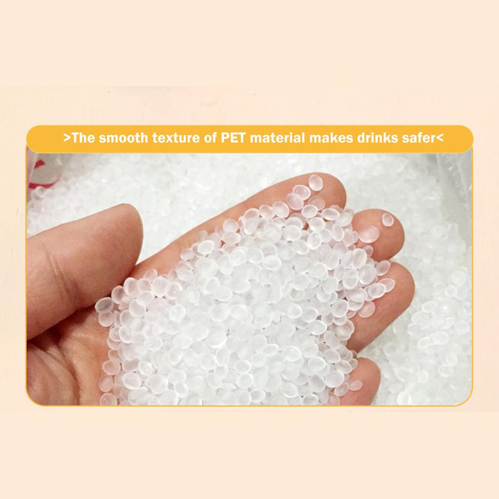 Jednorázová 38 Hrdlová Čtvercová Plastová Průhledná Láhev na Nápoje s Víčkem Láhev na Džus