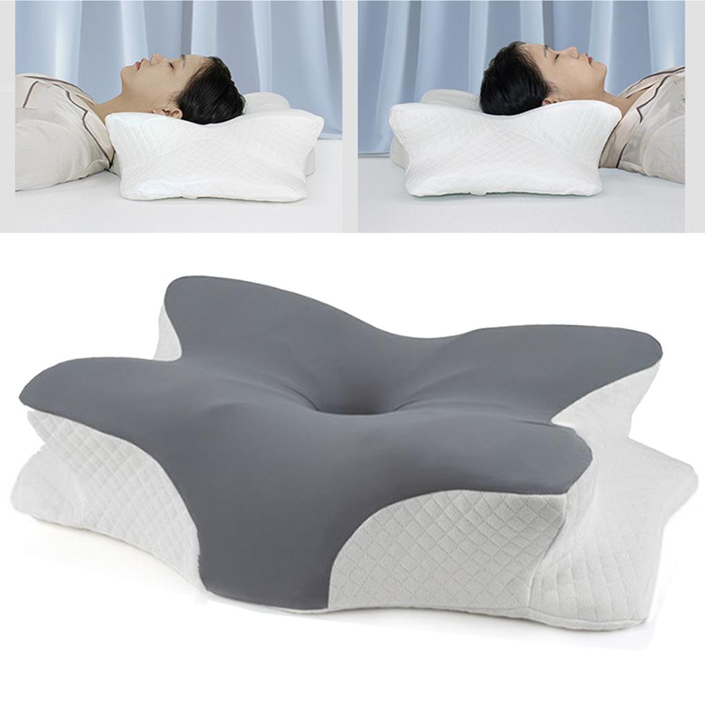 Cervical Pillow Memory Foam Soft Breathable Ergonomic Thickened Ice Silk Neck Support Pillow for