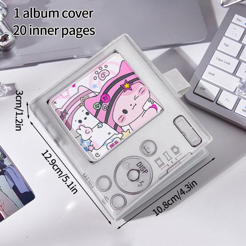 Camera Shape Photocard Holder Kawaii Binder Photocards Kpop Photo Album Card Clollecting Book Students' Supplies