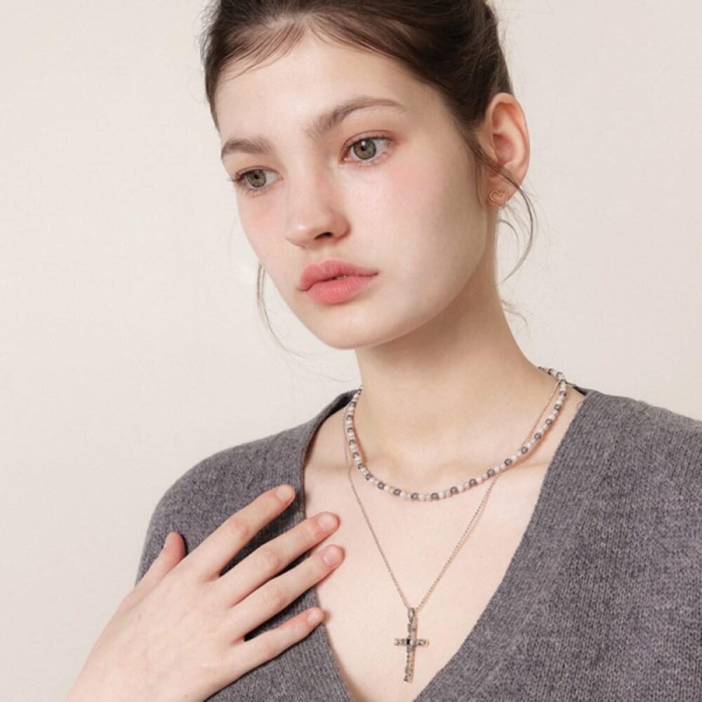J.Lauren Multicolor 4mm Pearl Necklace N01207