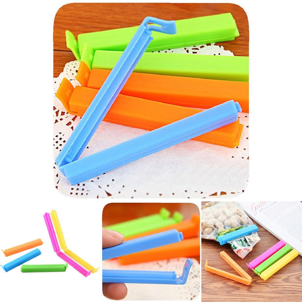 Portable Kitchen Tool For Sealing Snacks Durable Plastic Bag Clips In Random Colors