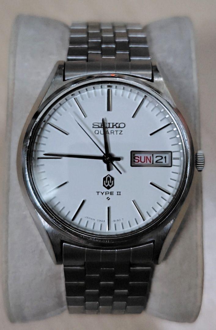 

[USED] Seiko Type 2, typesetting, battery, glass crystal, made in 1976