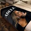 ADELE Plush Blanket Soft Comfortable All Seasons blanket Sofa Office Naps blanket Outdoor Travel throw Perfect Gift