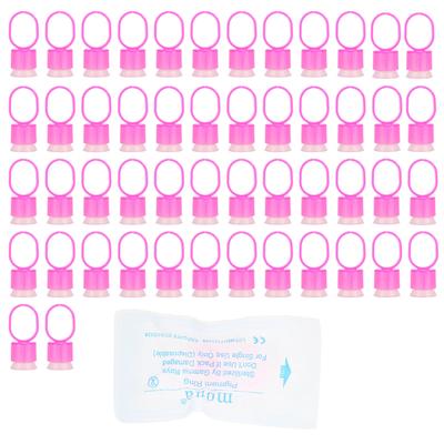 Disposable Tattoo Ink Ring Cups With Sponge Pigment Holder Permanent Makeup