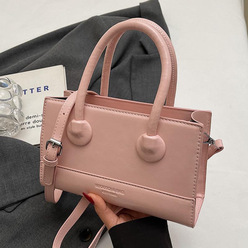 Wholesale Popular Niche Simple Temperament High Sense Portable Small Square Bag Women's Fashion Versatile Work Commuter Messenger Bag