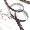 European & American Trend Leopard Print Letter Polyester Ribbed Edge Ribbon - Colorful Clothing & Home Textile Ribbon