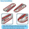 AUCERAMIC Chrome Plated Mirror Covers Caps Compatible With 2009-2014 Ford F150 2 Door 4 Door Side View Mirror Back Cover Cap Overlay