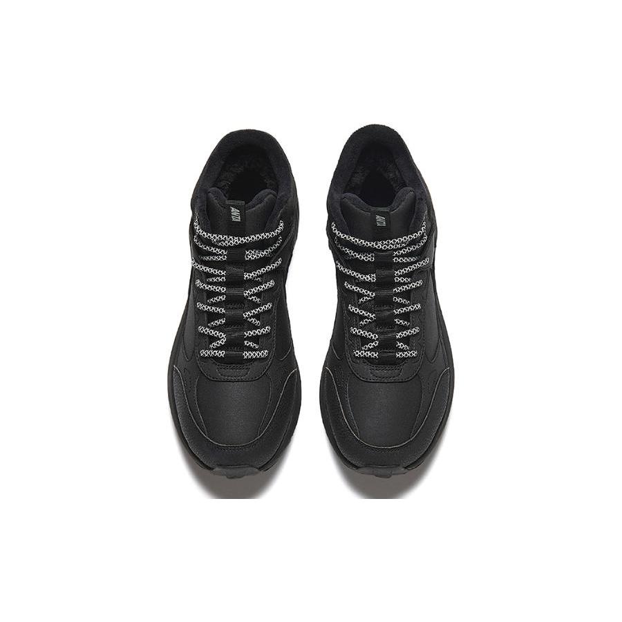 New Anta Life Collection Anti Slip Wear Resistant Mid Top Running Shoes Men's Black 112348986-1