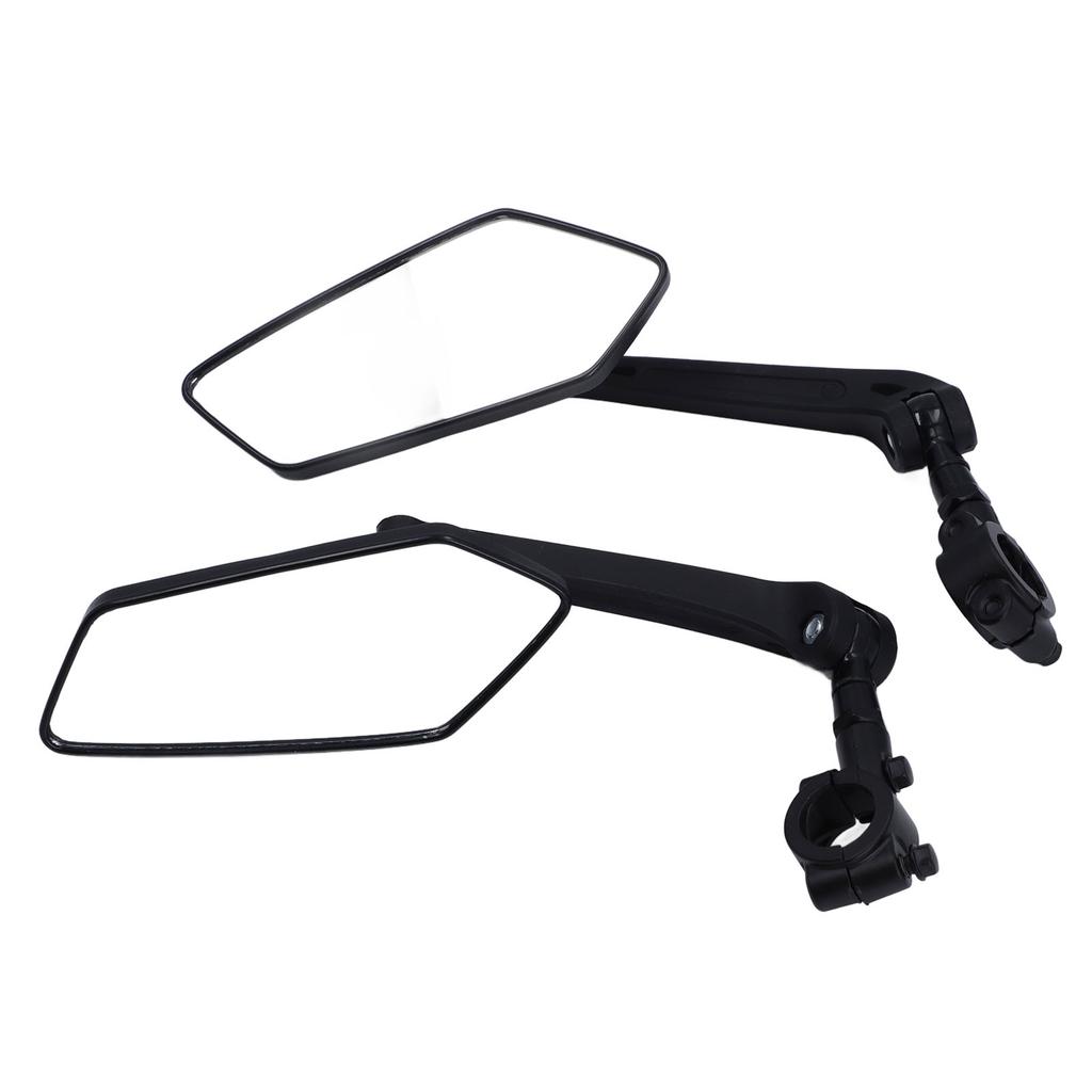 1 Pair Bike Rearview Mirrors 360 Degree Rotation Cycling Handlebar Mirror Replacement for Electric