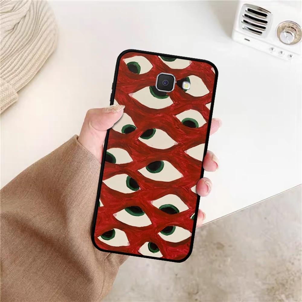 

Black Scary Ghost Eye Monstrous Line Art Phone Case For Samsung J 7 plus 7core J7 neo J6 plus prime J6 J4 J5 Mobile Cover Samsung J7