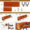 Black Guitar Wall Hook Handcrafted Wood Texture Musical Instrument Hanger Suitable for Music Rooms and Decorating
