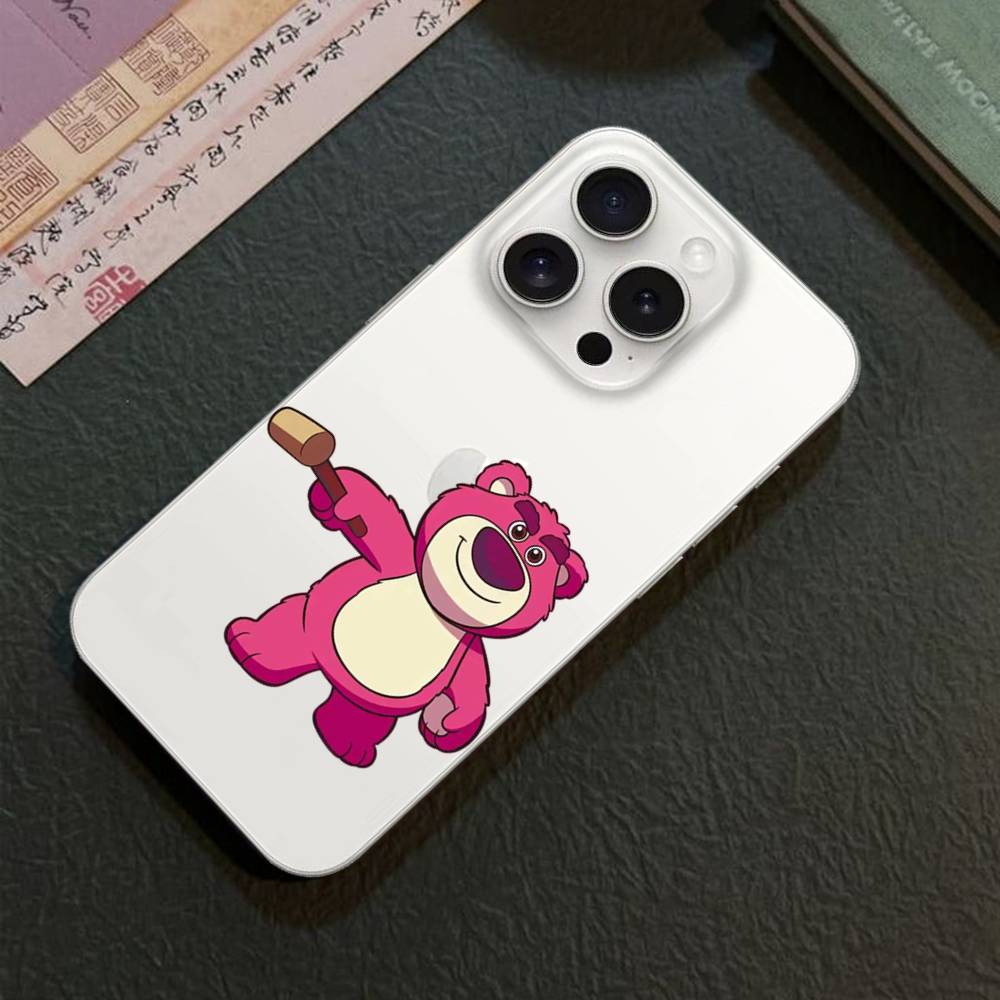 Cute L-Lotso Phone Case For IPhone 17/16/15/11/13/14 Pro Max Plus/X/Xr/Xs Max/12mini Air Transparent Clear