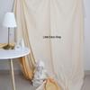 2.45m Extra-Wide Beige Photography Backdrop in Korean Minimalist Style Cotton Canvas