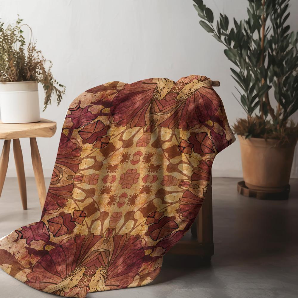 Vintage Floral Tapestry Throw Blanket Ethnic Pattern Bohemian Home Decor Wall Hanging Sofa Cover Gift