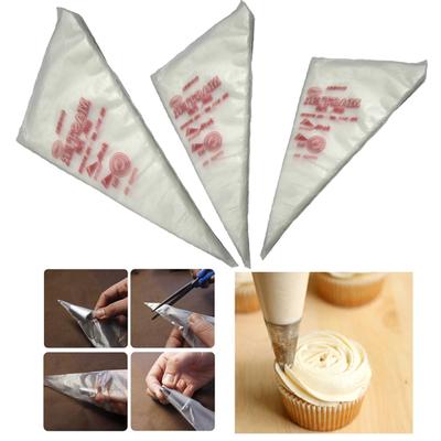 100 Stück Einweg-Creme-Gebäck-Kuchen-Zuckerglasur-Rohrverzierung, Taschen-Werkzeuge