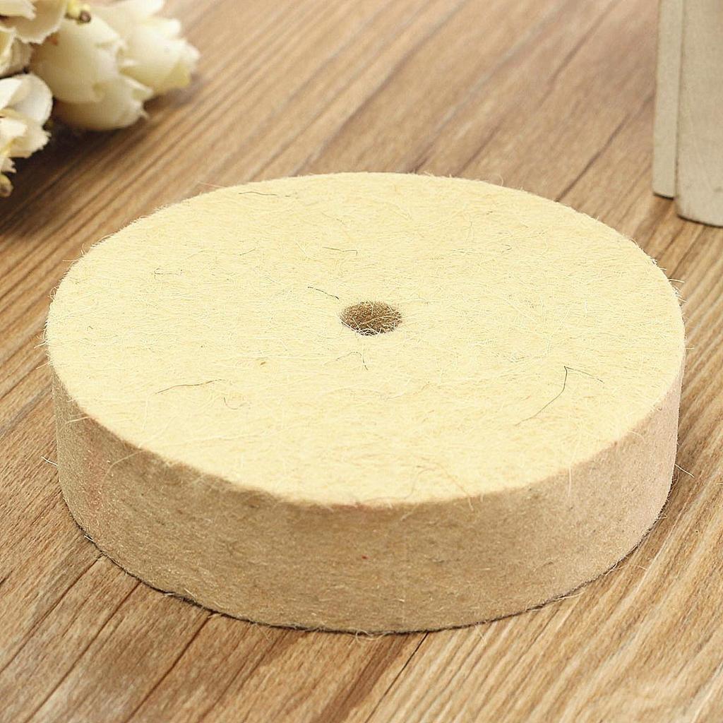 1PC Polerowanie Polerowanie Szlifowanie Koło Wełniane Filcowe Polerka Tarcza Pad 75mm x 20mm
