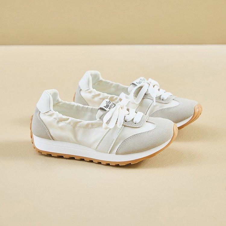 

Forrest Gump spring and summer thick-soled German training shoes soft-soled casual shoes sports shoes size 35 бежевый