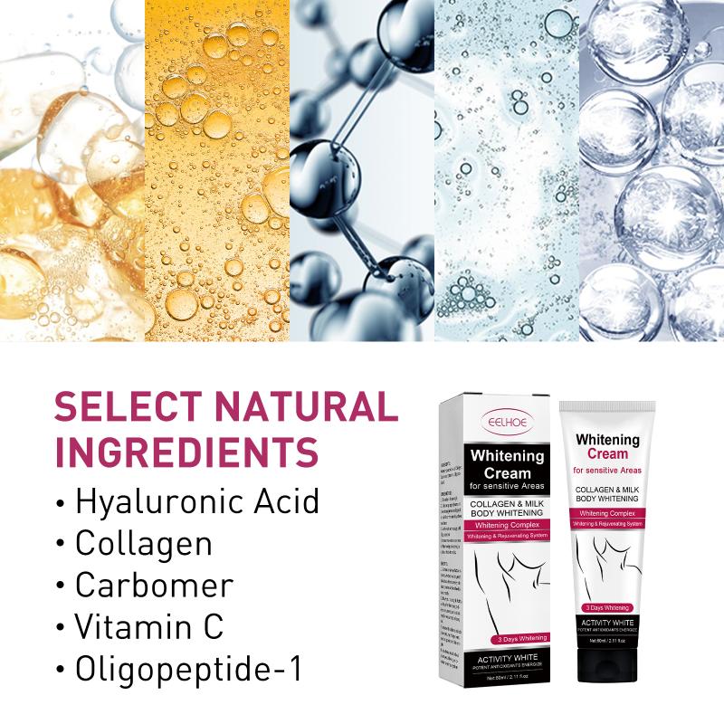 Whitening Cream For Dark Underarm Sensitive Thigh Joint Moisturizing Brightening Lotion Body Skin Care
