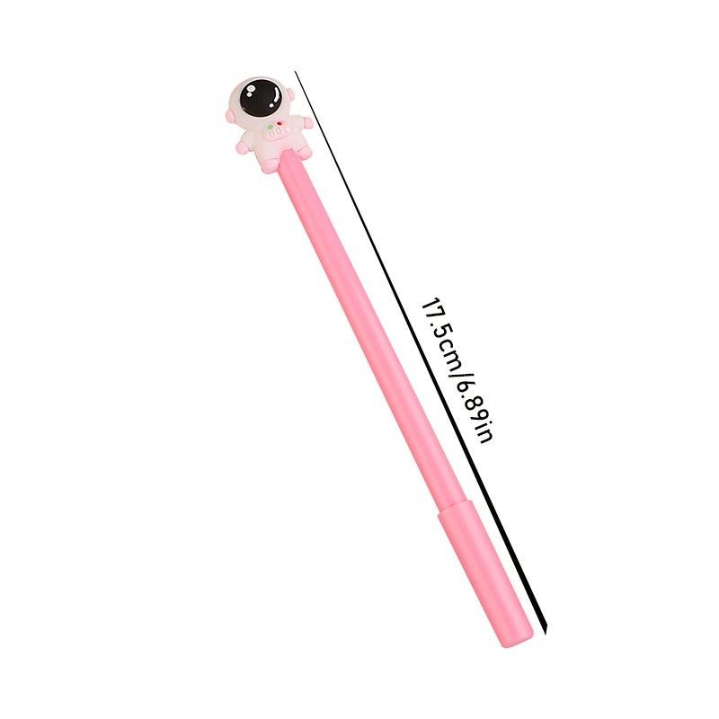 1PC Creative Cartoon Astronaut Rollerball Pen Student Cute Test Pen High Beauty Signature Pen Heart Stationery Office Supplies Lovely Gift