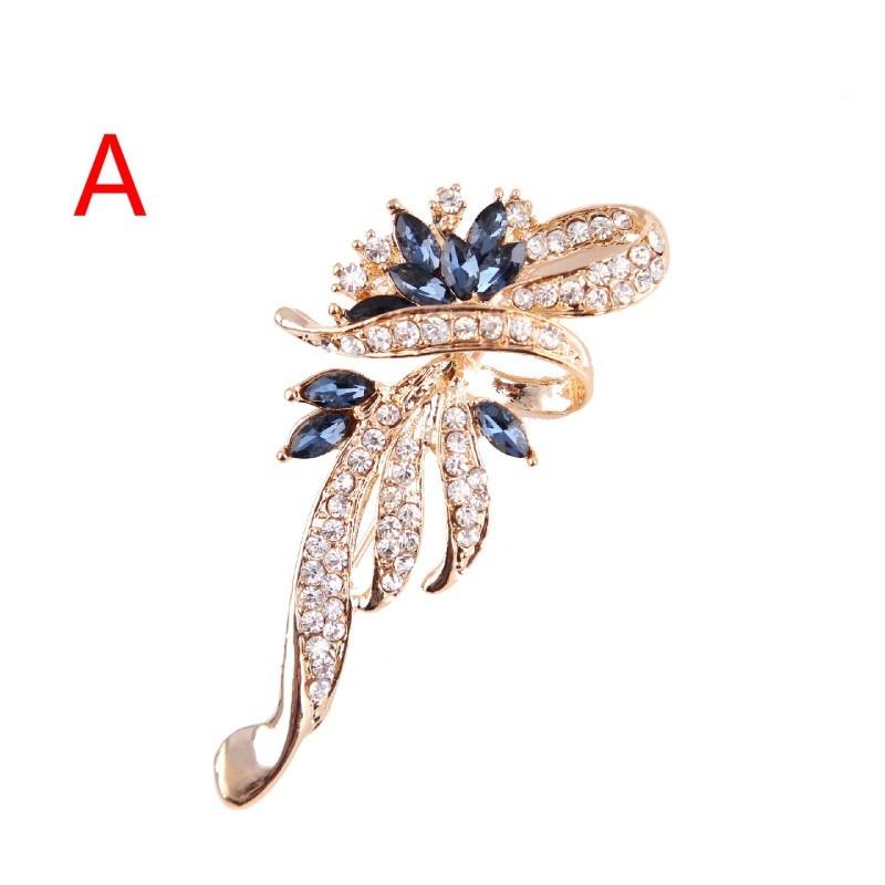 Fashion handmade crystal flowers brooch female pin accessories brooch jewelry