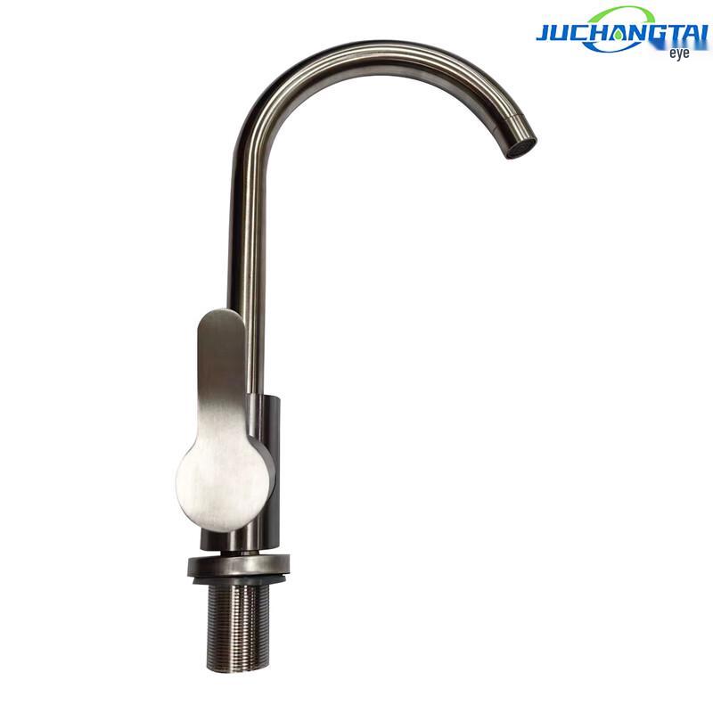 JCT Stainless Steel Gooseneck Kitchen Faucet