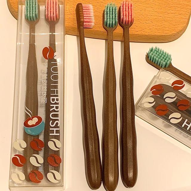 Intimo - Набор из 2 шт.: зубная щетка Set of 2 - Coffee