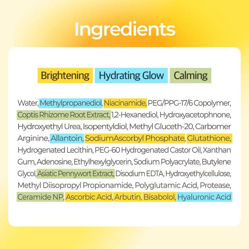 numbuzin - No.5+ Glutathione Vitamin Concentrated Mask Set 4 sheets